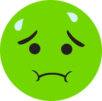 Emoticono cara de malalt